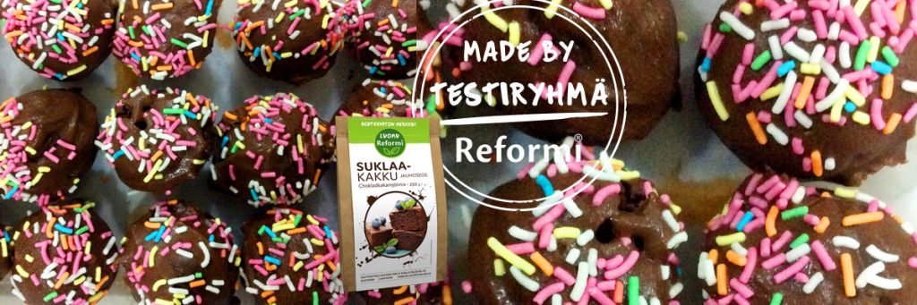 reformi luomu gluteeniton suklaakakku